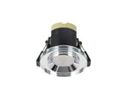 Giza Sleek Designer Colour Selectable IP65 Downlight With Shallow Crystal Circular Bezel