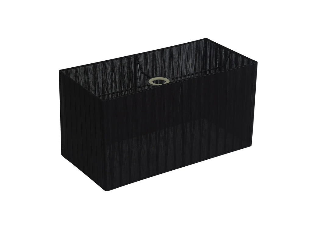 Diyas - 38cm Florence Rectangle Organza Shade For Table Lamp - Luminosity Designs Ltd