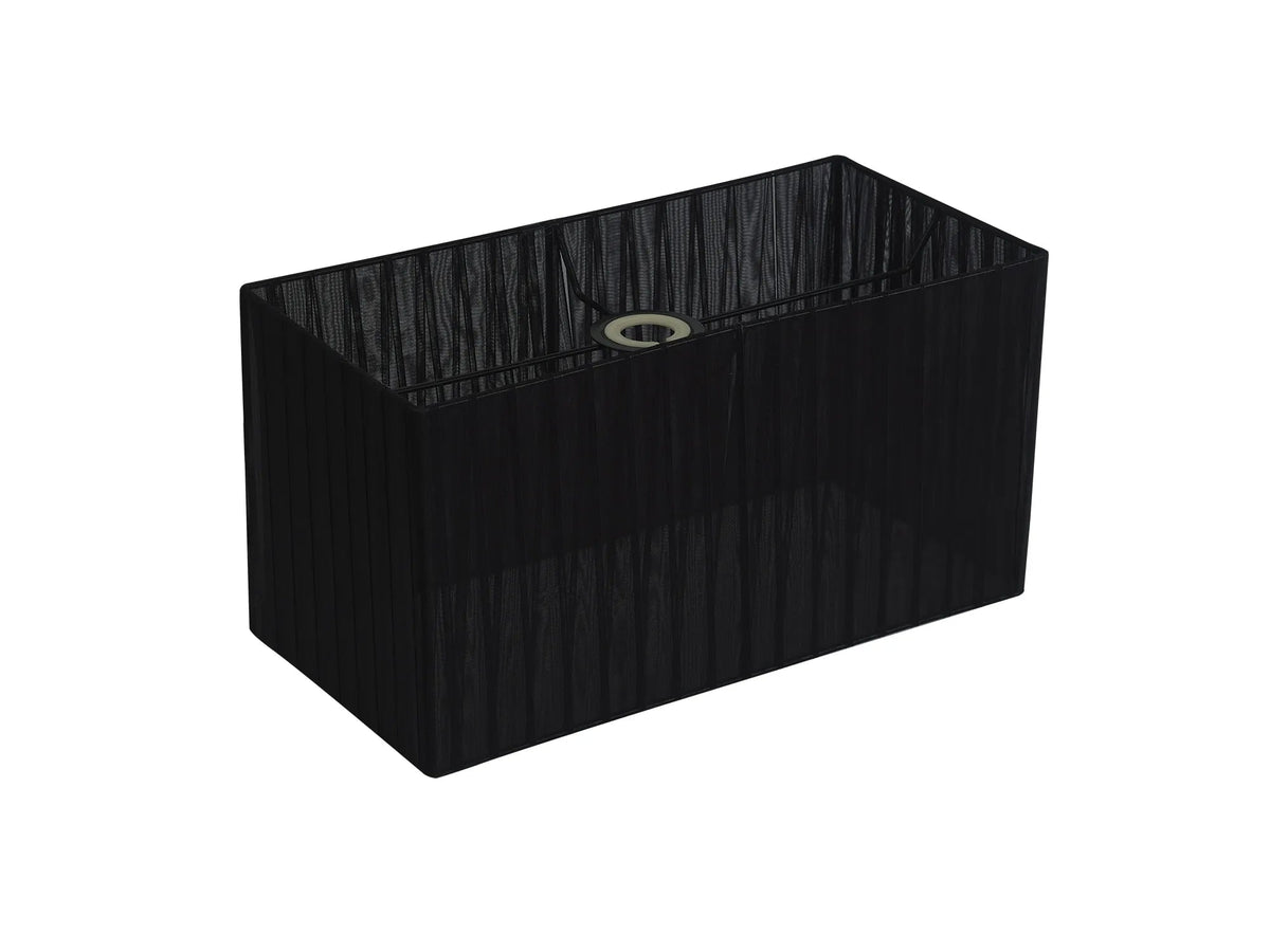Diyas - 38cm Florence Rectangle Organza Shade For Table Lamp - Luminosity Designs Ltd