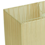 Diyas - 38cm Florence Rectangle Organza Shade For Table Lamp - Luminosity Designs Ltd