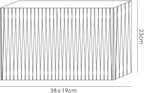Diyas - 38cm Florence Rectangle Organza Shade For Table Lamp - Luminosity Designs Ltd