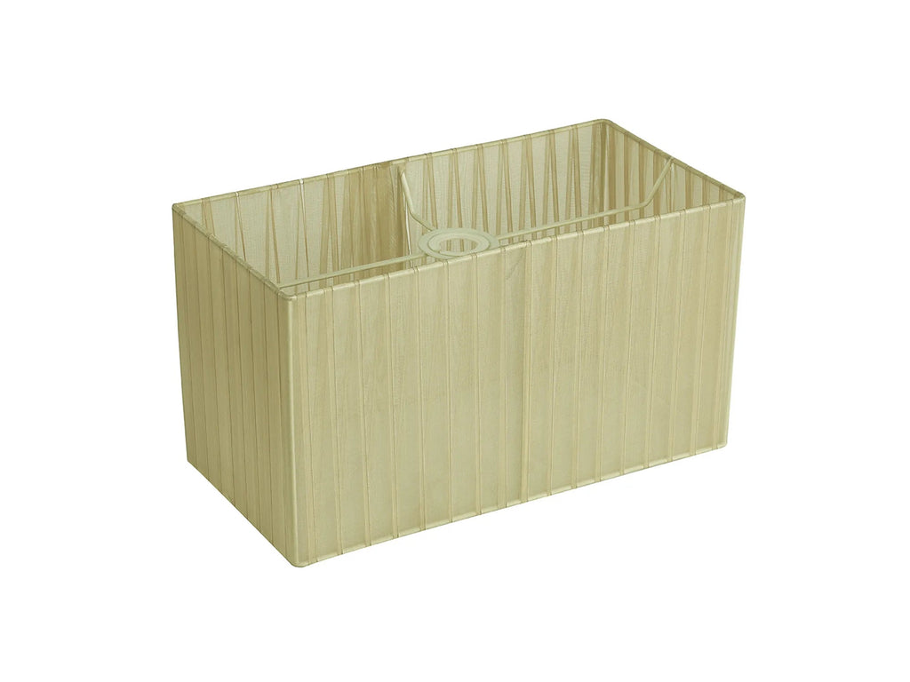Diyas - 38cm Florence Rectangle Organza Shade For Table Lamp - Luminosity Designs Ltd