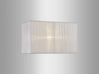 Diyas - 38cm Florence Rectangle Organza Shade For Table Lamp - Luminosity Designs Ltd