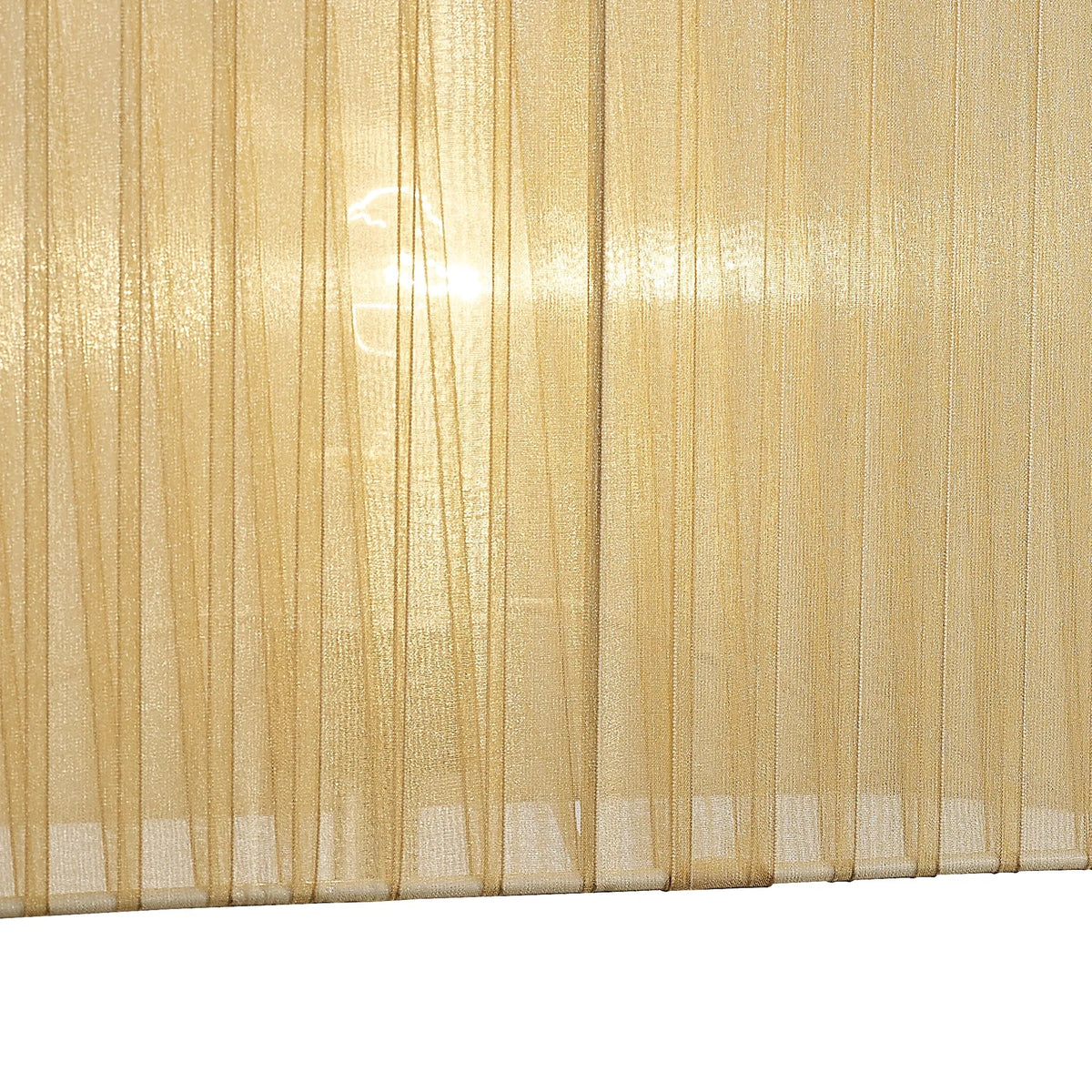 Diyas - 38cm Florence Rectangle Organza Shade For Table Lamp - Luminosity Designs Ltd