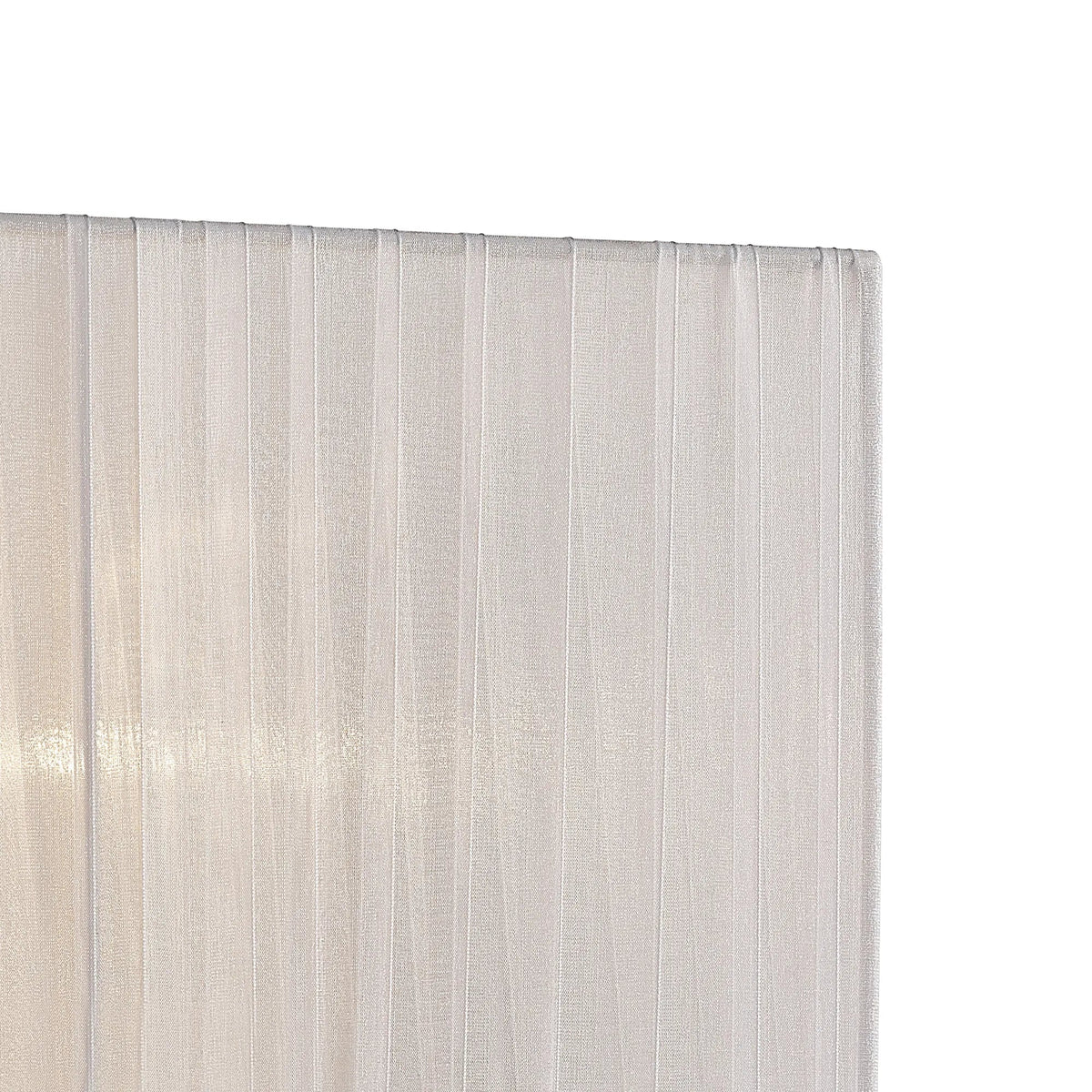 Diyas - 38cm Florence Rectangle Organza Shade For Table Lamp - Luminosity Designs Ltd