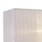 Diyas - 38cm Florence Rectangle Organza Shade For Table Lamp - Luminosity Designs Ltd