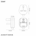 Deco - 3A Clear Plugtop for Table and Floor Lamps - Luminosity Designs Ltd