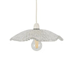 Chur Lozenge Non Electric Patterned Glass Floral Shade for Ceiling Pendants