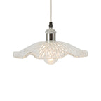 Chur Lozenge Non Electric Patterned Glass Floral Shade for Ceiling Pendants