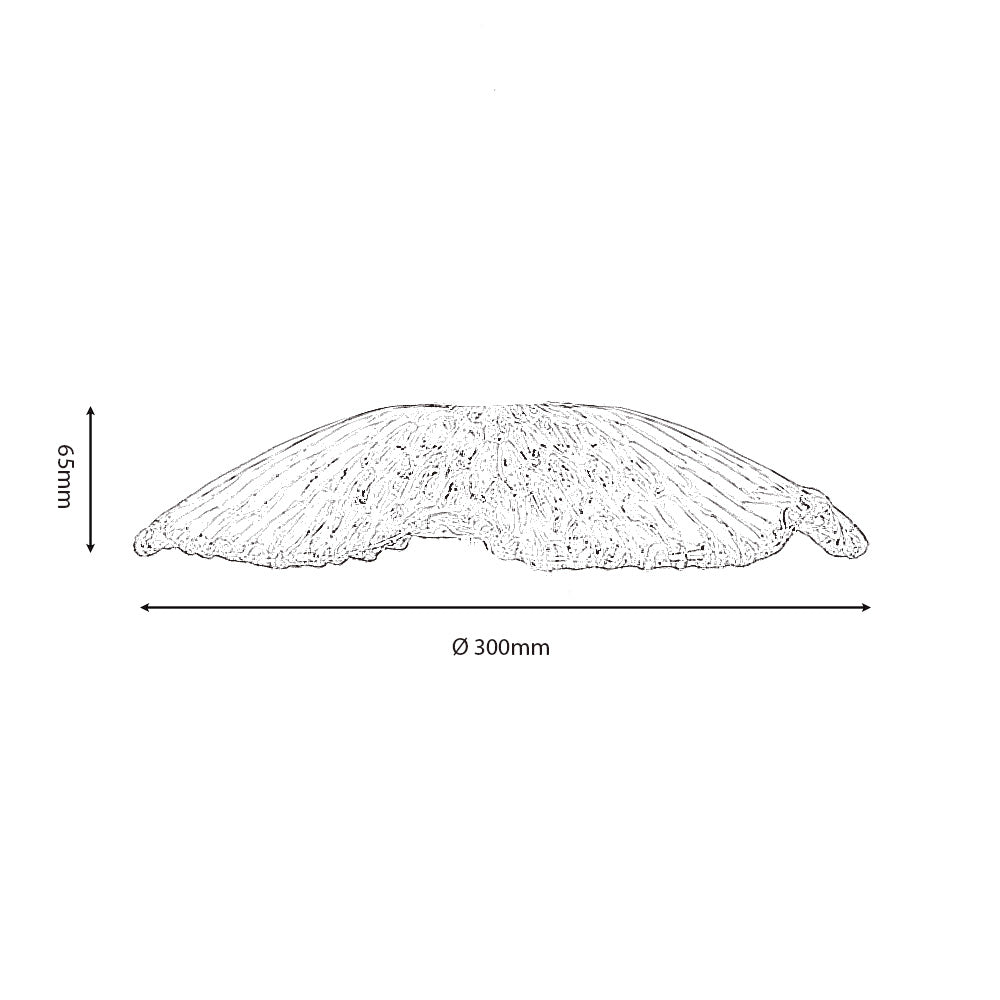 Chur Lozenge Non Electric Patterned Glass Floral Shade for Ceiling Pendants