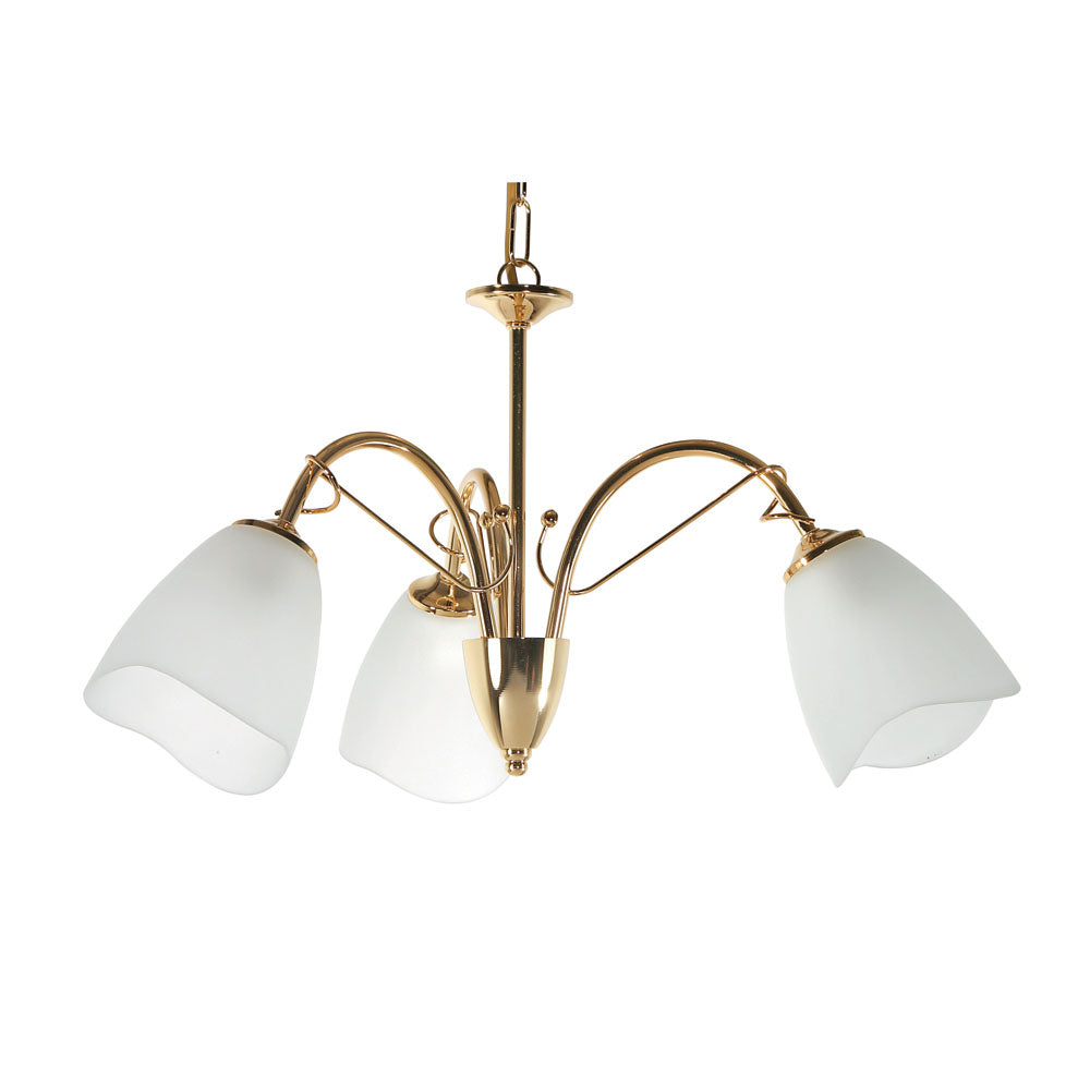 Turin 3 Light Traditional Style Ceiling Fitting Pendant or Semi Flush, 3 x E14
