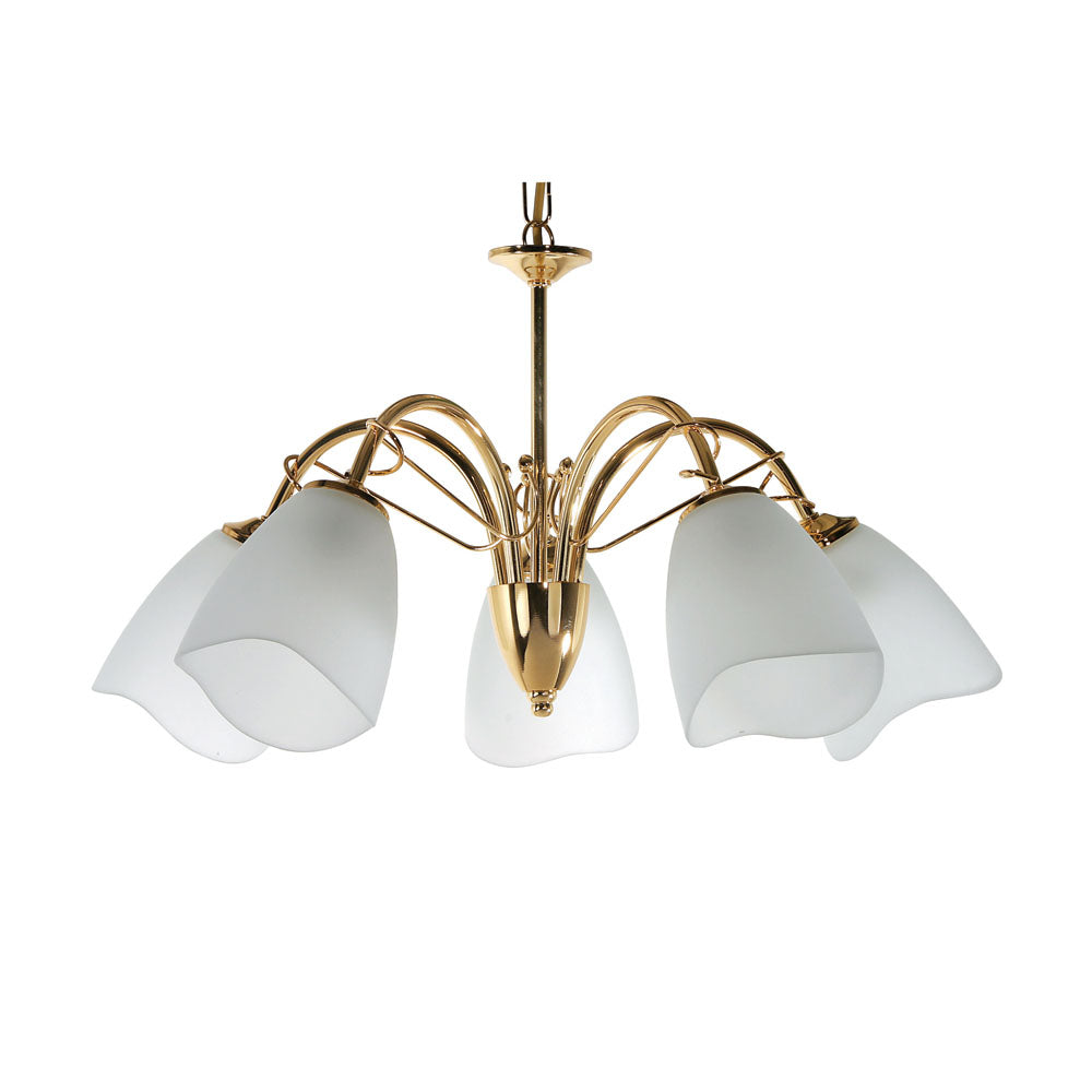 Turin 5 Light Traditional Style Ceiling Fitting Pendant or Semi Flush, 5 x E14