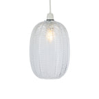 Riverwood Long Non Electric Pumpkin Glass Shade for Ceiling Pendants