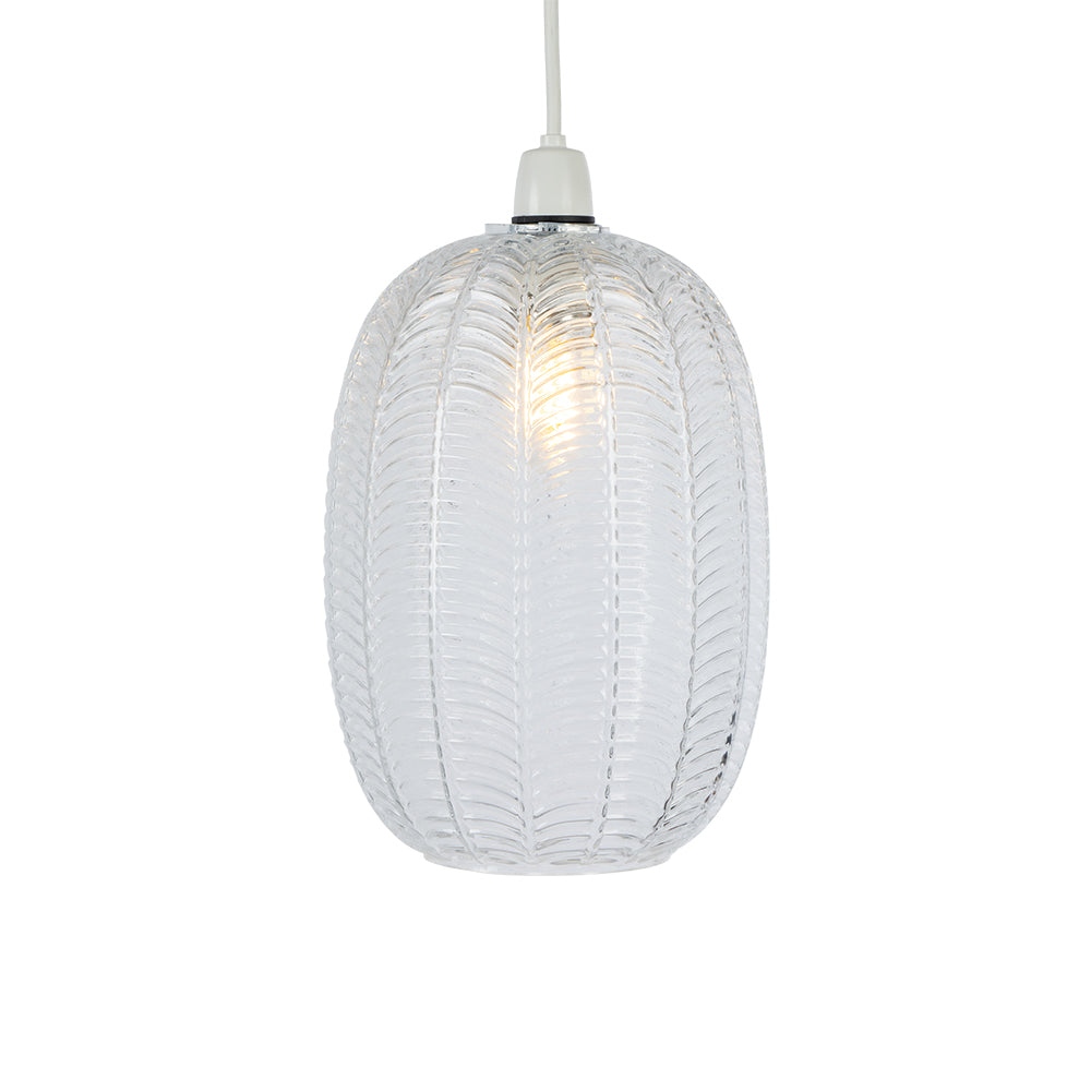 Riverwood Long Non Electric Pumpkin Glass Shade for Ceiling Pendants
