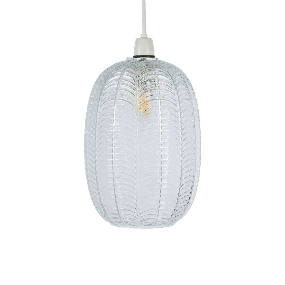 Riverwood Long Non Electric Pumpkin Glass Shade for Ceiling Pendants