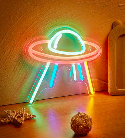 Neon Flying Saucer