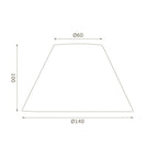 Oaks Lighting - 5" Cotton Coolie Shade with Candle Clip for Wall Lights and Small Lamps - Luminosity Designs Ltd