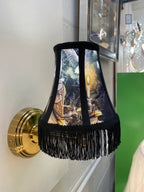 5" Handmade English Wizard themed Traditional Shaped Lamp Shade With a Candle Clip (S650) - Luminosity Designs Ltd