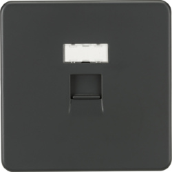 Flat Plate Metal Screwless RJ45 Network Outlet