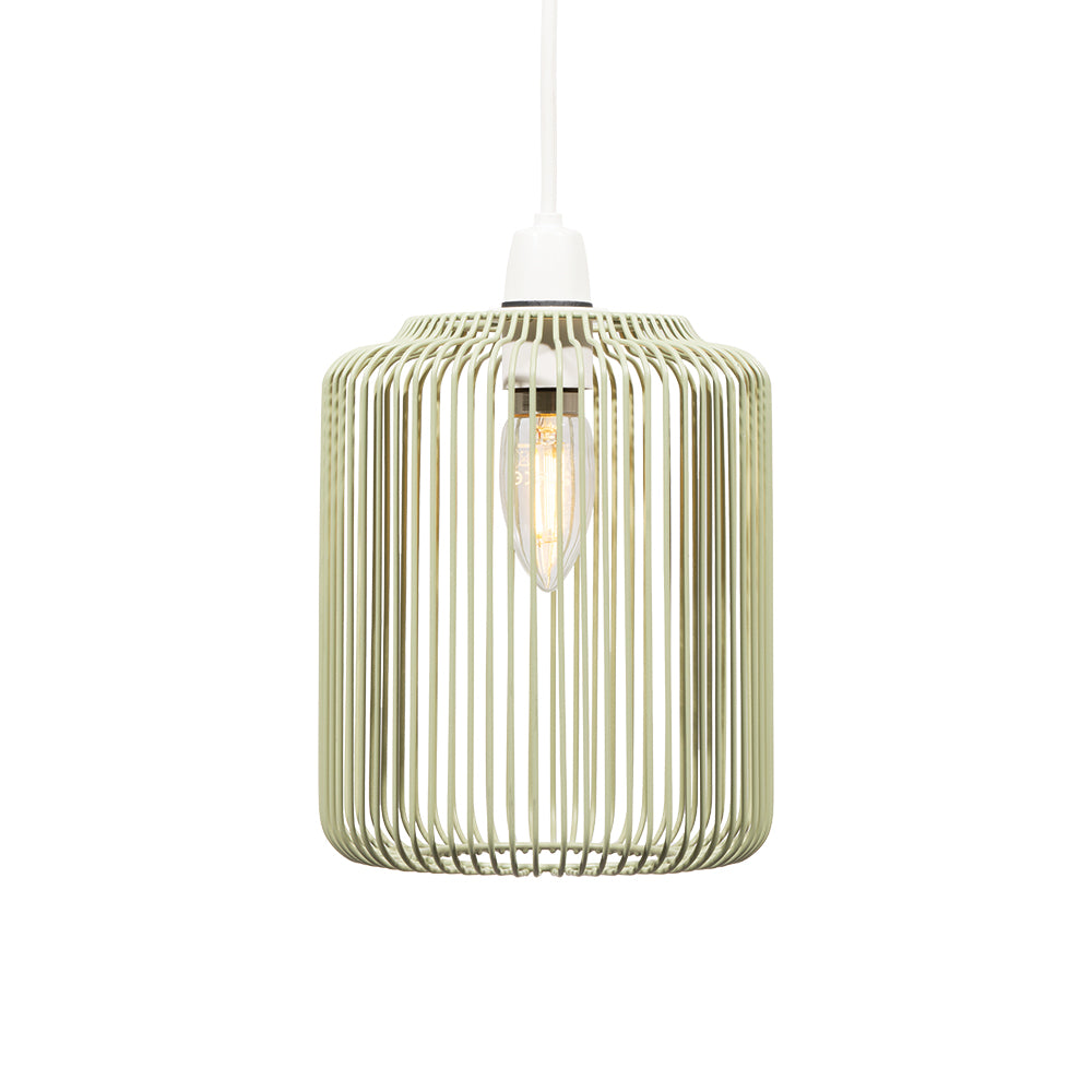 Dapto Non Electric Pendant Shade With Metal Curved Framework