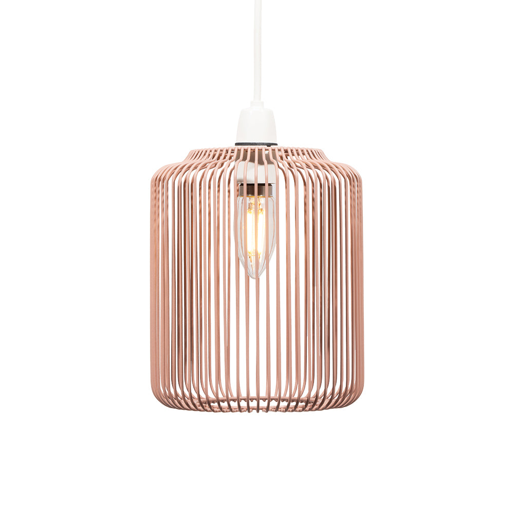 Dapto Non Electric Pendant Shade With Metal Curved Framework
