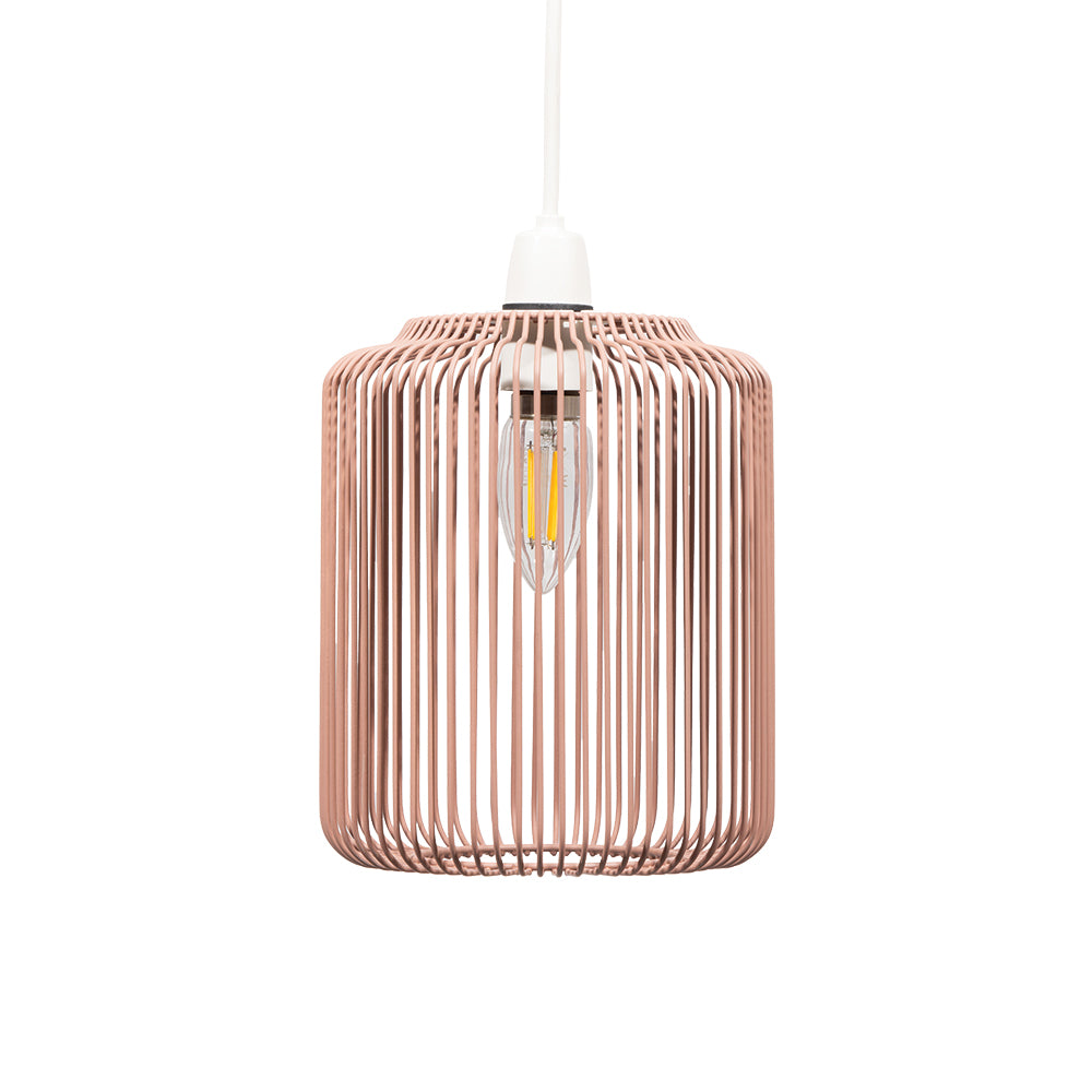 Dapto Non Electric Pendant Shade With Metal Curved Framework