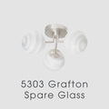 SPARE GLASS ONLY For Oaks Lighting Grafton - 150mm