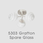 SPARE GLASS ONLY For Oaks Lighting Grafton - 150mm