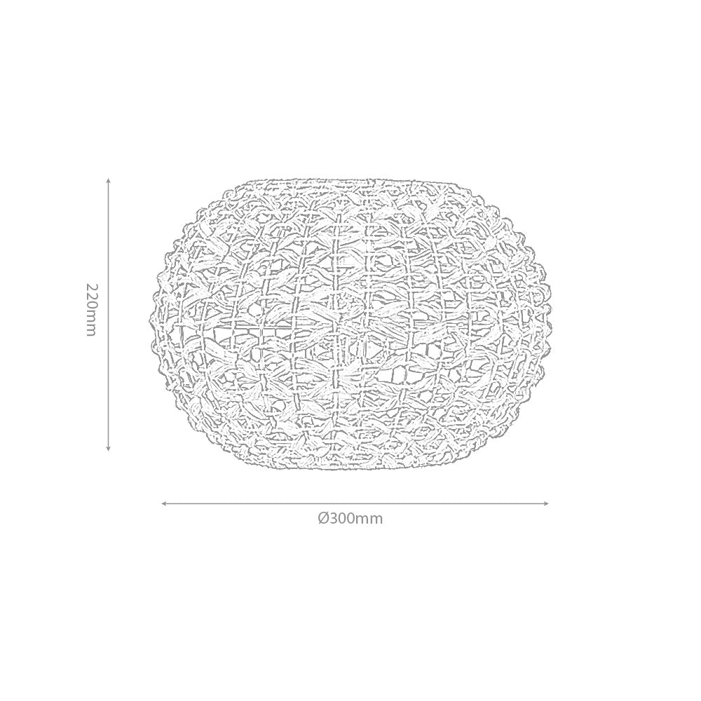 Giverny Small Eco Friendly Waterlily Grass Pendant Shade