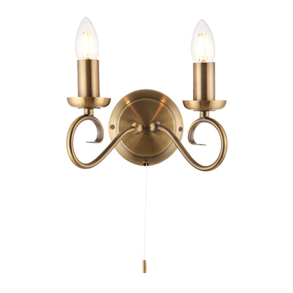 Trafford Double Wall Light - EX DISPLAY