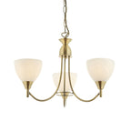 Alton 3 Light Convertible Ceiling Pendant with frosted Glass Shades E14