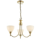 Alton 3 Light Convertible Ceiling Pendant with frosted Glass Shades E14