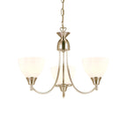 Alton 3 Light Convertible Ceiling Pendant with frosted Glass Shades E14