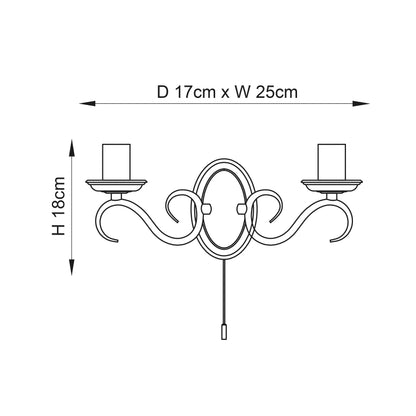 Bernice Double Wall Light