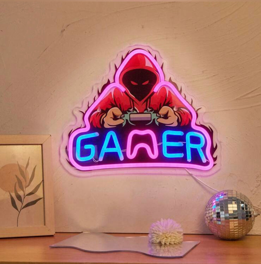 Led Neon Gamer Arcade Sign