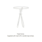 Oaks Lighting - 6" Cotton Drum Shade with Candle Clip for Wall Lights and Small Lamps - Luminosity Designs Ltd