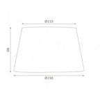 Oaks Lighting - 6" Cotton Drum Shade with Candle Clip for Wall Lights and Small Lamps - Luminosity Designs Ltd