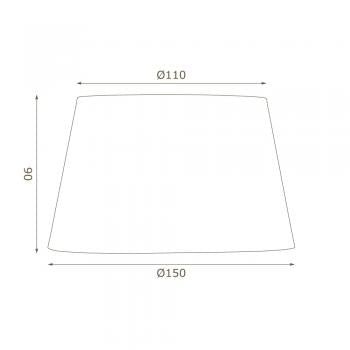 Oaks Lighting - 6" Cotton Drum Shade with Candle Clip for Wall Lights and Small Lamps - Luminosity Designs Ltd