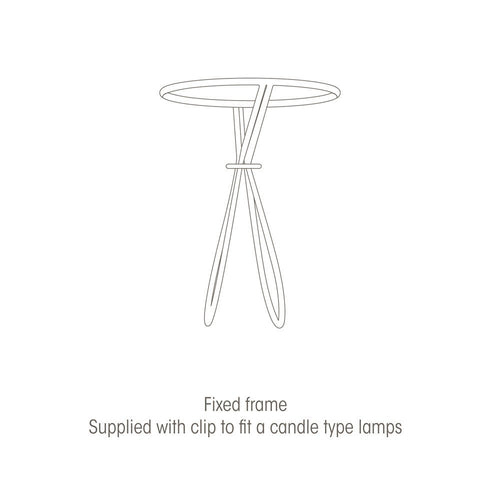 Oaks Lighting - 6" Linen Drum Shade with Candle Clip for Wall Lights and Small Lamps - Luminosity Designs Ltd