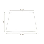 Oaks Lighting - 6" Linen Drum Shade with Candle Clip for Wall Lights and Small Lamps - Luminosity Designs Ltd