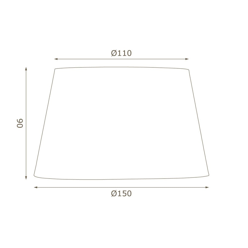 Oaks Lighting - 6" Linen Drum Shade with Candle Clip for Wall Lights and Small Lamps - Luminosity Designs Ltd