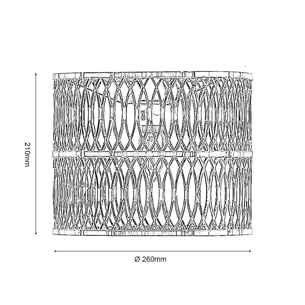 Camena Non Electric Pendant Shade With Metal  Framework