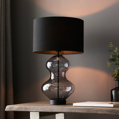 Sherman Curved Glass Touch Table Lamp