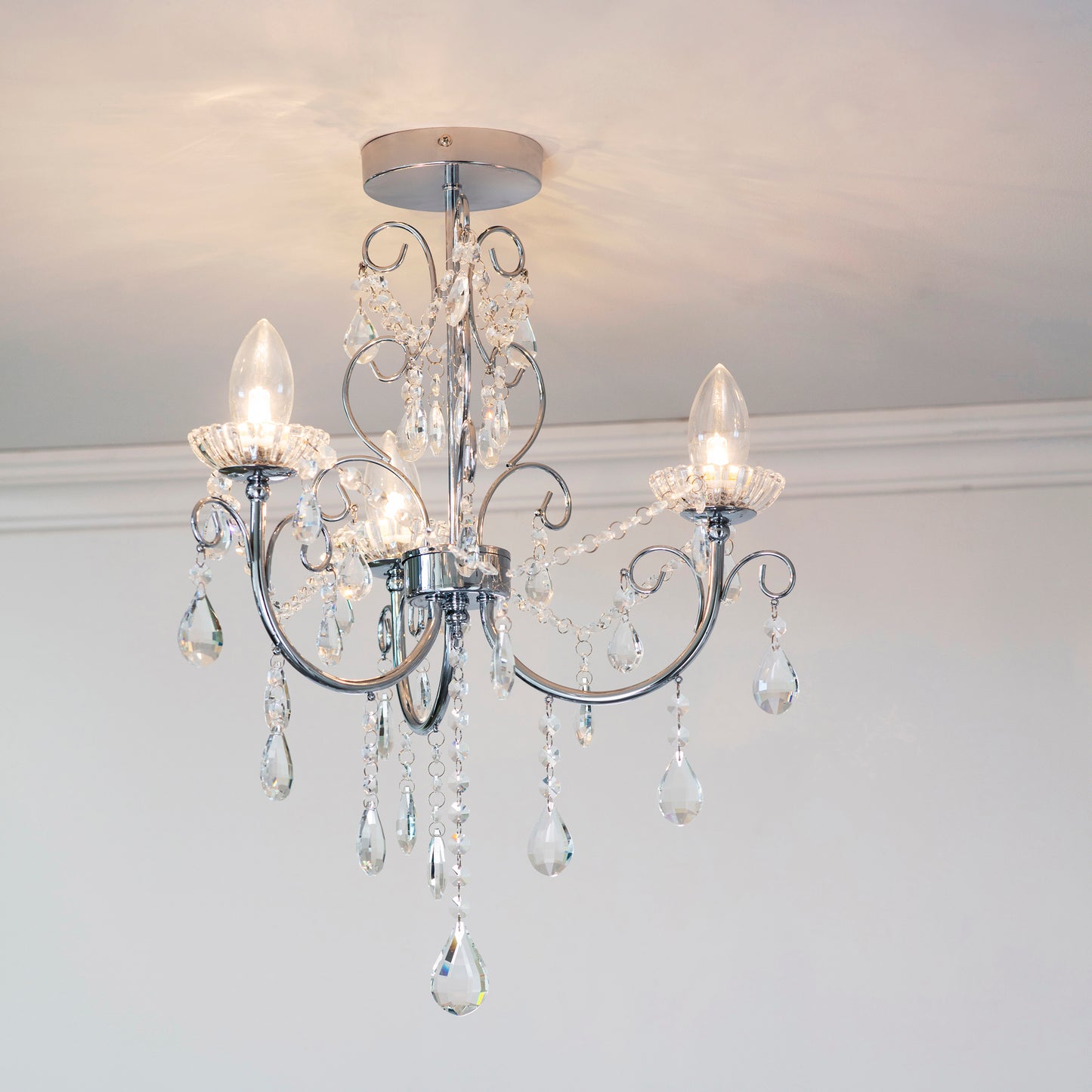 Tabitha Semi Flush IP Rated Chandelier