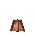 Interiors 1900 Suffolk Pleated 8" Chocolate and Chrome Shade
