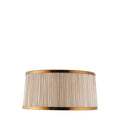 Interiors 1900 Suffolk Pleated 13" Beige and Antique Brass Shade