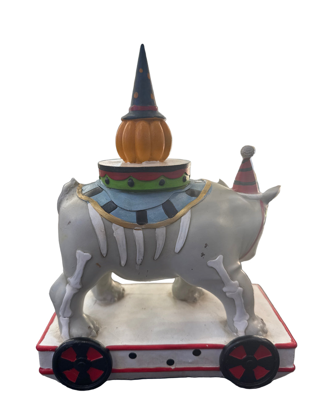 Halloween Circus Elephant Ceramic Figure