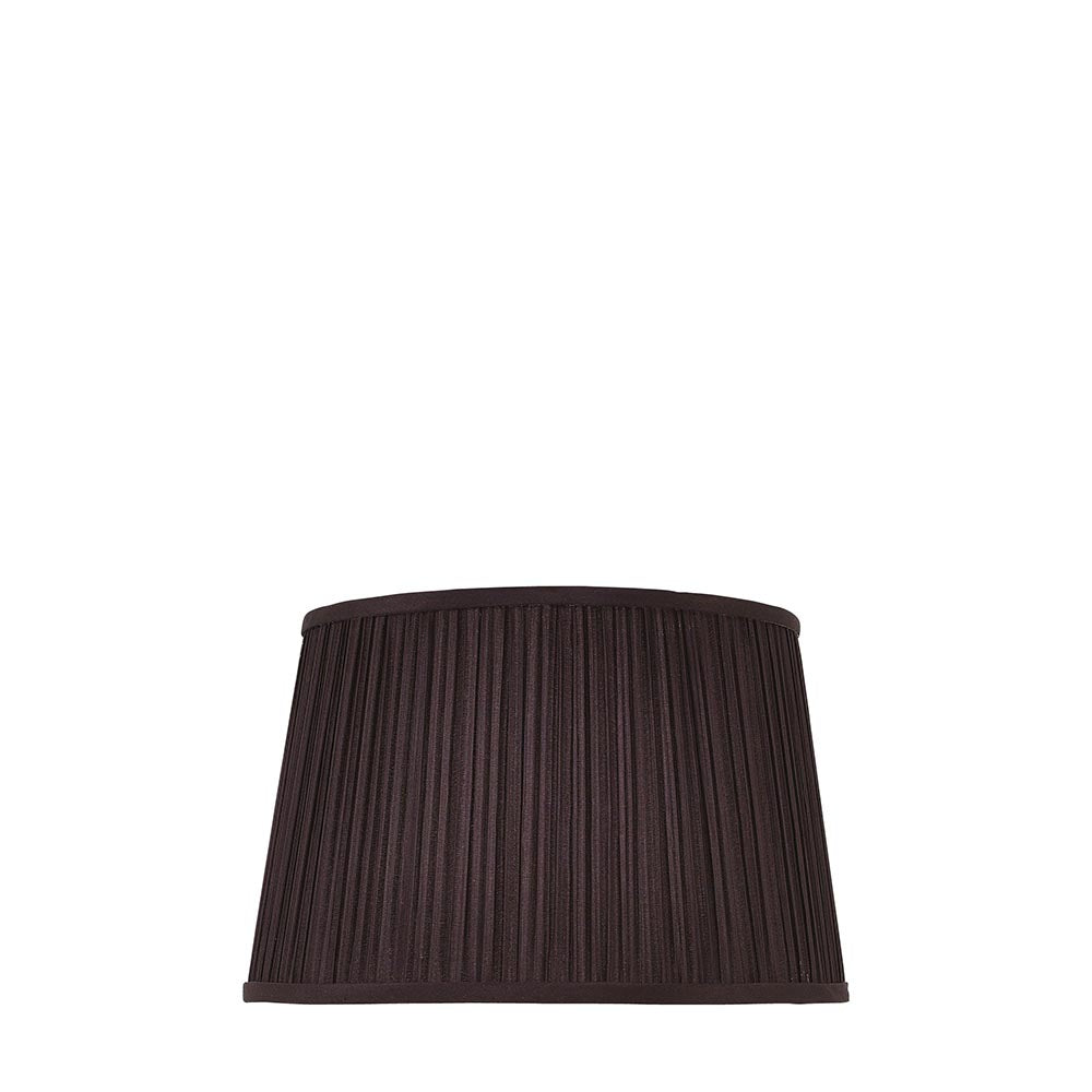 Interiors 1900 Kemp 12" Black Tapered Pleated Shade