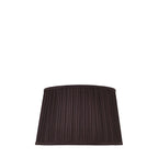 Interiors 1900 Kemp 12" Black Tapered Pleated Shade