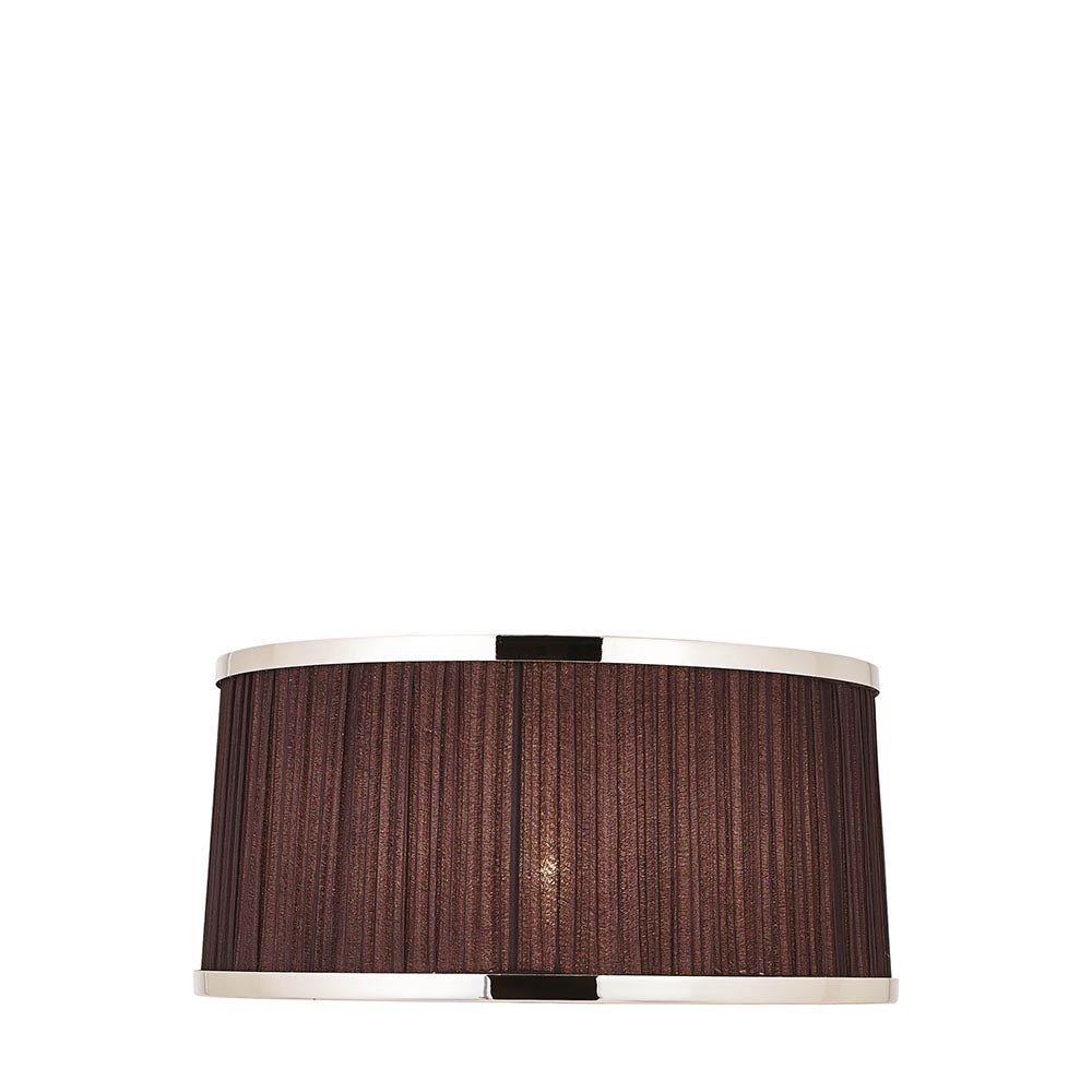 Interiors 1900 Suffolk Pleated 13" Black and Chrome shade